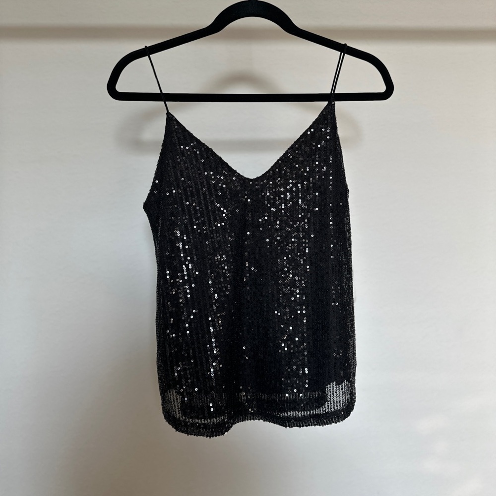 Black Fashion Nova Sequence Blouse